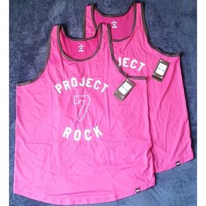 Under Armour Project Rock 7 - Mesh Tank Top-Purple-Men’s-Size XL-NWT -138688-505